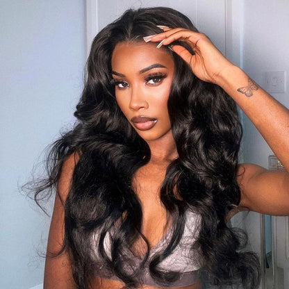 Pre Cut 9x6 Parting Max Lace Glueless Body Wave 13x4 Lace Front Human Hair Wigs
