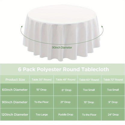 Extra Large 120-Inch Round Tablecloths