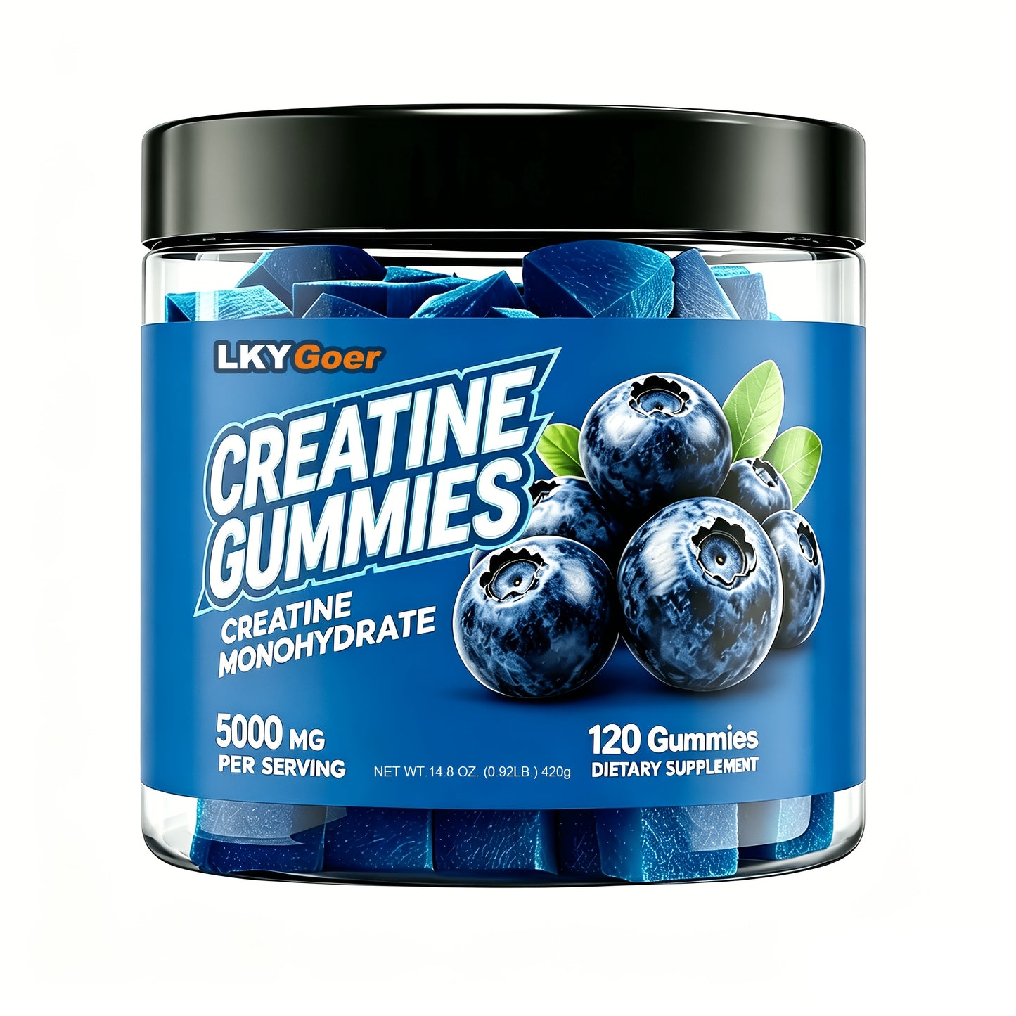 Creatine Monohydrate Gummies Women, Sugar Free, 5000Mg