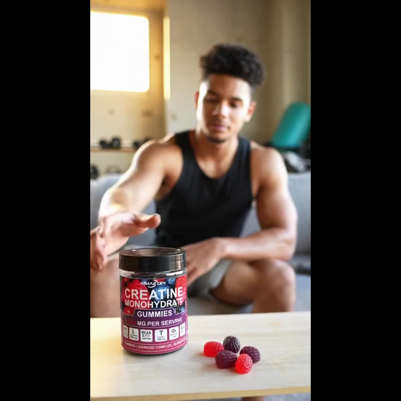 Himaster Creatine Monohydrate Gummies for  Men