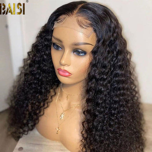 BAISI 10A 4x4 16 inch Curly Wig