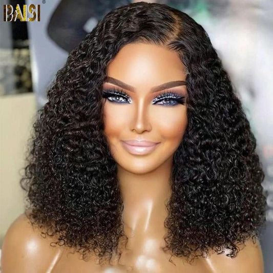 BAISI Bouncy Curly Closure Wig