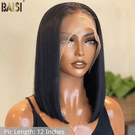 BAISI  Straight 12 inch BoB Wig