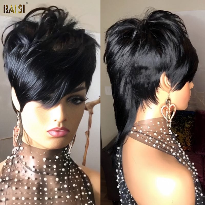 Dovetail Mohawk Mullet Glueless Wig