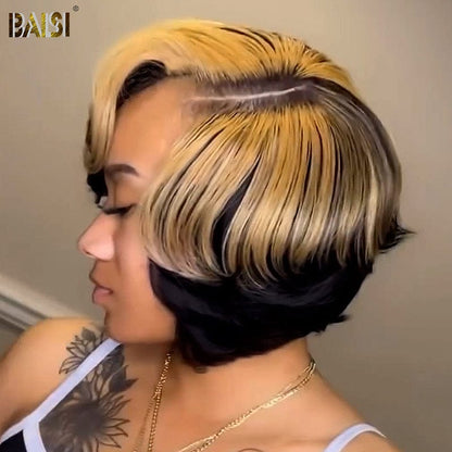 BAISI Fashion Side Part BoB With Honey Blonde