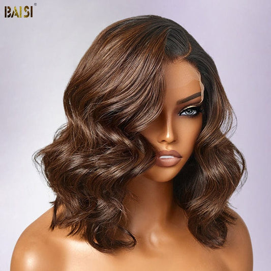 BAISI Ombre Brown Wavy Wig