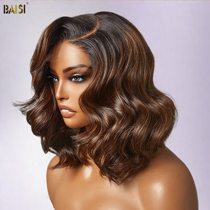 BAISI Ombre Brown Wavy Wig