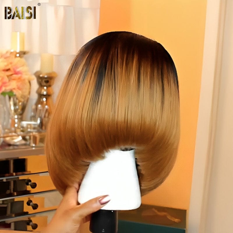 BAISI Ombre Honey Blonde Short Bob Wig