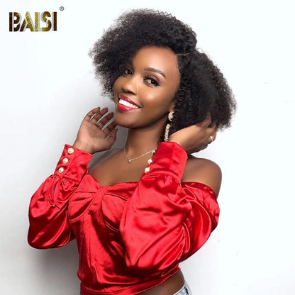 BAISI Sexy Afro Curl Lace BoB Wig