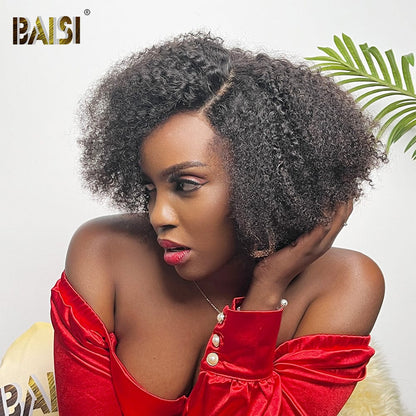 BAISI Sexy Afro Curl Lace BoB Wig