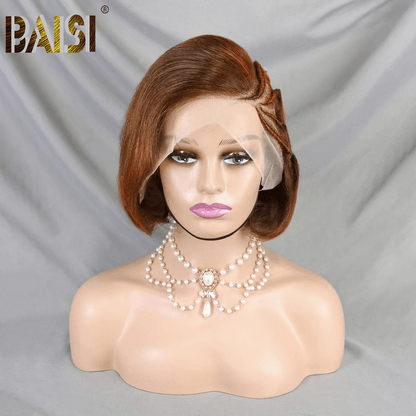 BAISI Color Short Wig With Braid