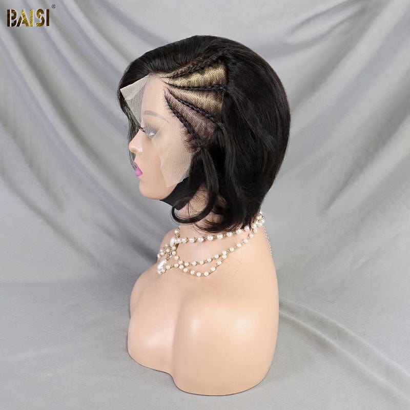 BAISI Short Wig With Braid