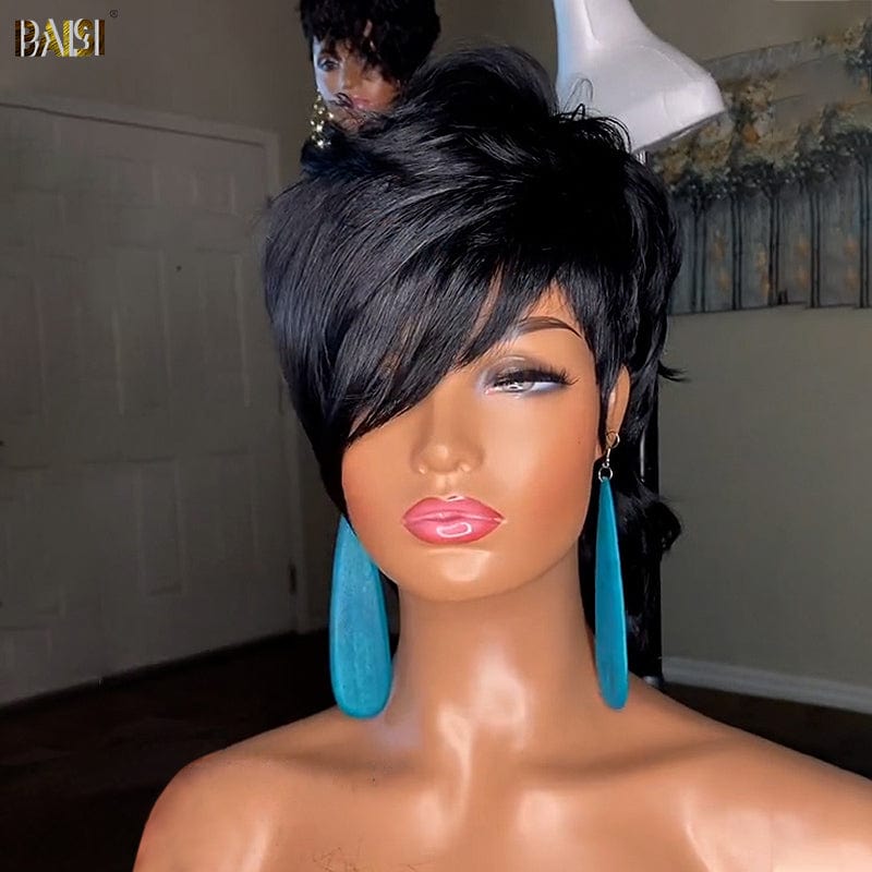 Side Part Mullet Glueless Wig