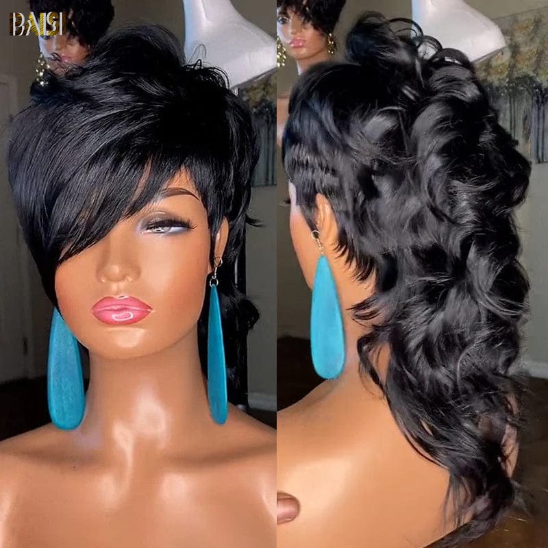 Side Part Mullet Glueless Wig