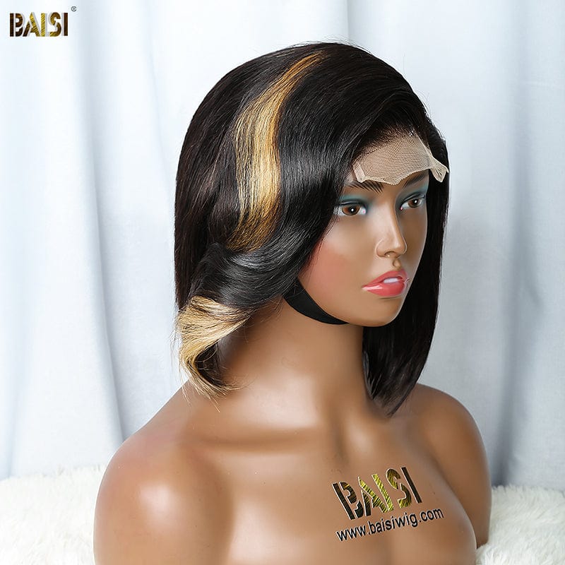 BAISI Side Part With Highlight Bob Wig