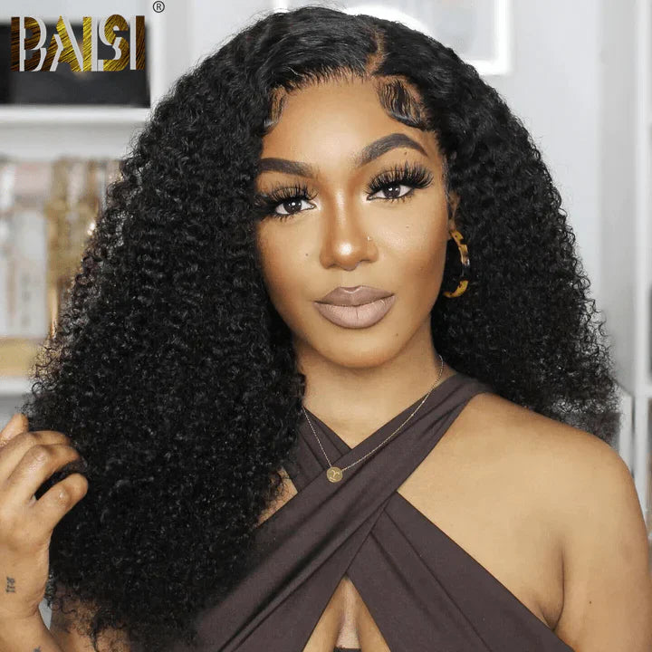 BAISI Kinky Curly Full Density Wig