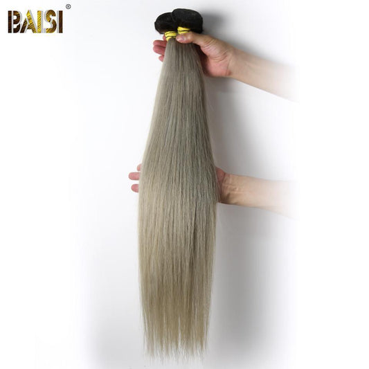 BAISI 10A 1B/GREY Straight Color Hair