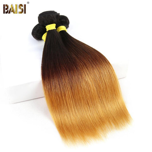 10A Ombre Straight Hair 1b/4#/27#