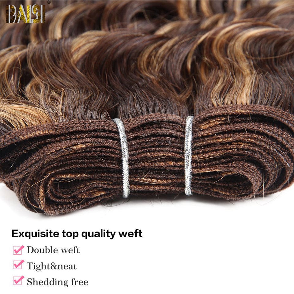 Highlight Bundles Deep Wave Weave Human Hair 10A Grade