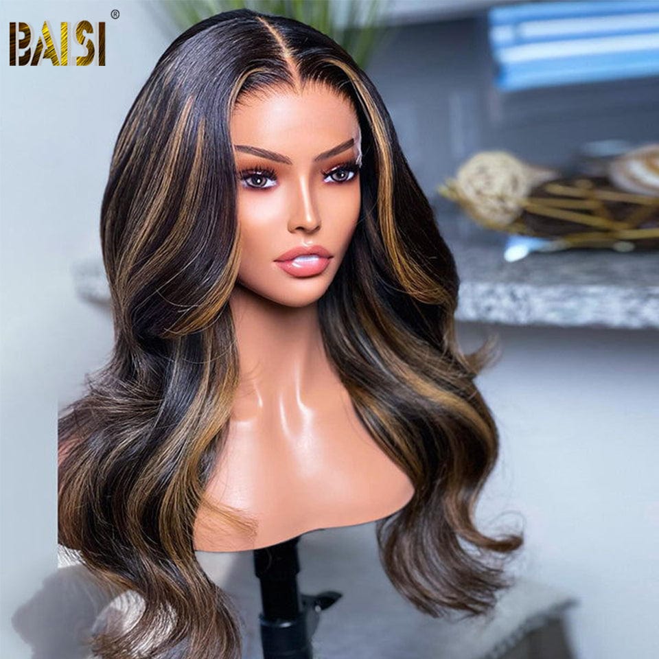 BAISI 10A Balayage Honey Blonde Body Wave 22 Inch