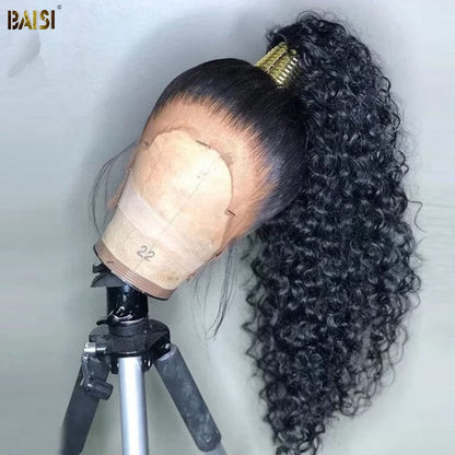 BAISI 360 22 inch Deep Wave Wig