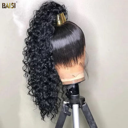 BAISI 360 22 inch Deep Wave Wig