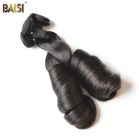 BAISI 10A Hair Weave Brazilian Virgin Funmi Hair Egg Curl