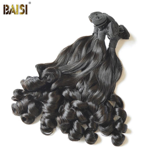 BAISI 10A Hair Weave Brazilian Virgin Funmi Hair Bouncy Curl