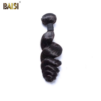 BAISI 10A Hair Weave Brazilian Virgin Hair Loose Wave