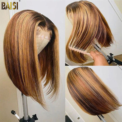 BAISI #4Mix27 Color Bob Lace Wig