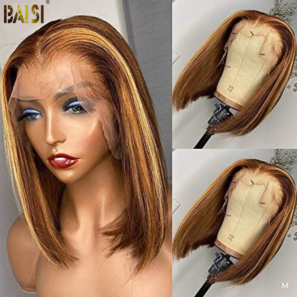 BAISI #4Mix27 Color Bob Lace Wig