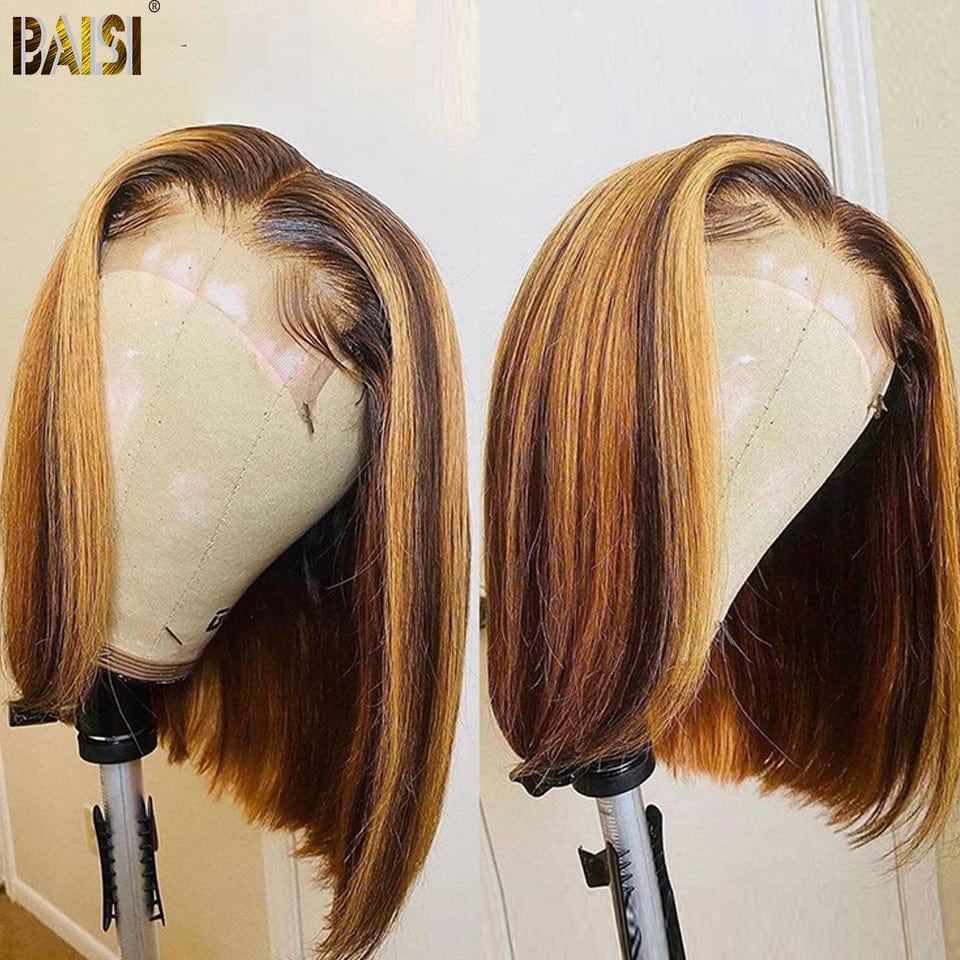 BAISI #4Mix27 Color Bob Lace Wig