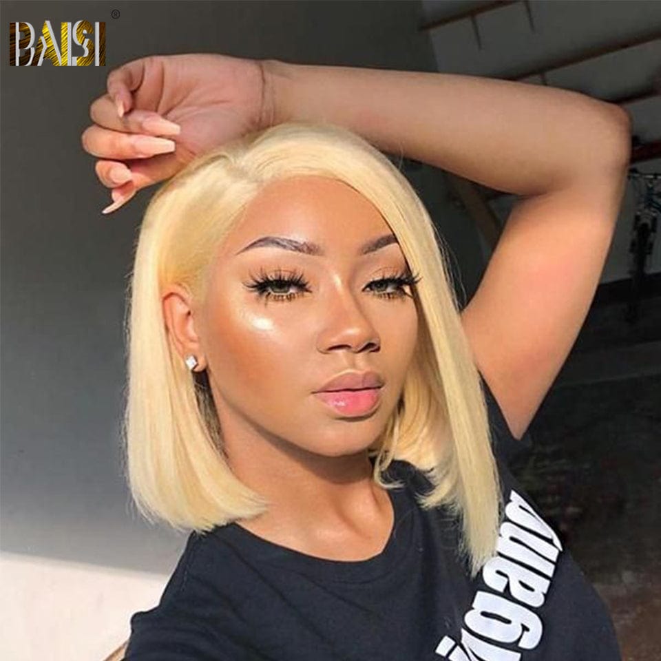 BAISI 613# Blonde Bob Wig Straight wig