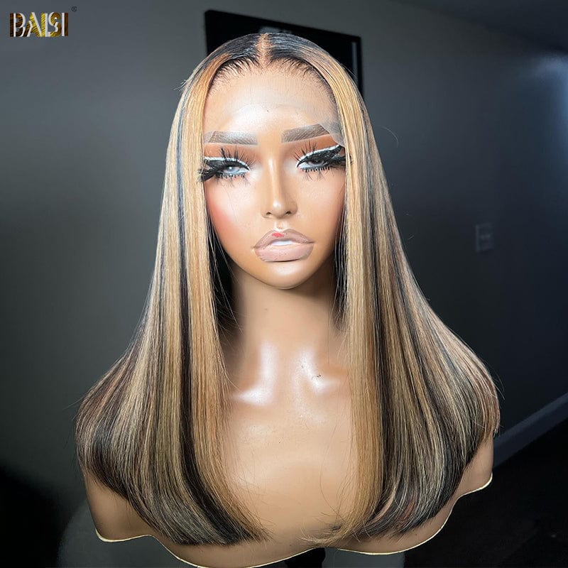 BAISI 1bmix27 Straight 16 inch BoB Wig