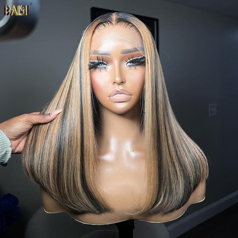 BAISI 1bmix27 Straight 16 inch BoB Wig