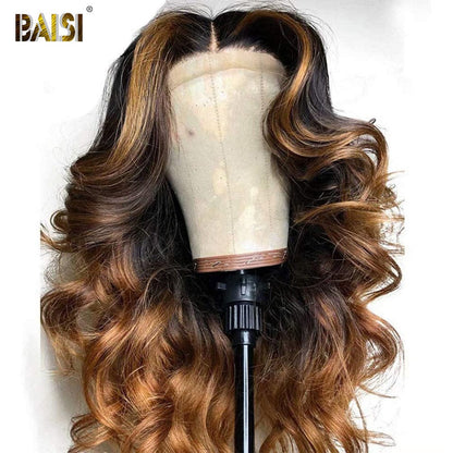 BAISI Highlight Honey Blonde Bob Loose Wave Wig