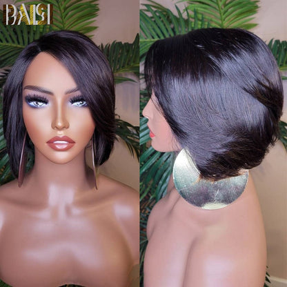 BAISI New Short Look 100% Human Hair Wig