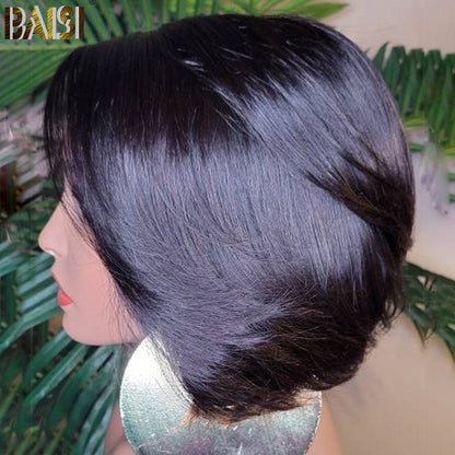 BAISI New Short Look 100% Human Hair Wig