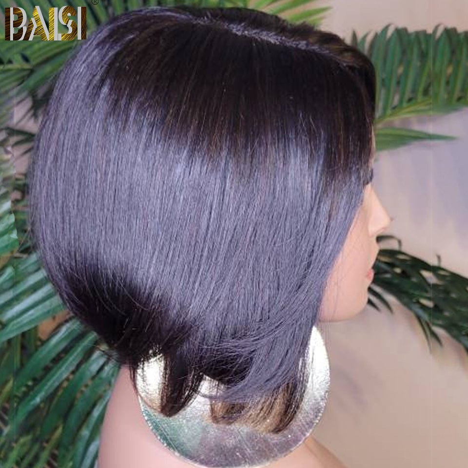 BAISI New Short Look 100% Human Hair Wig