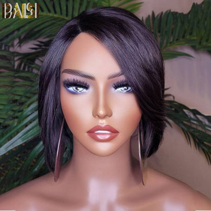 BAISI New Short Look 100% Human Hair Wig