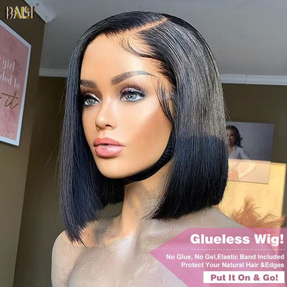 BAISI Pre-Cut Lace Glueless Straight BoB Wig