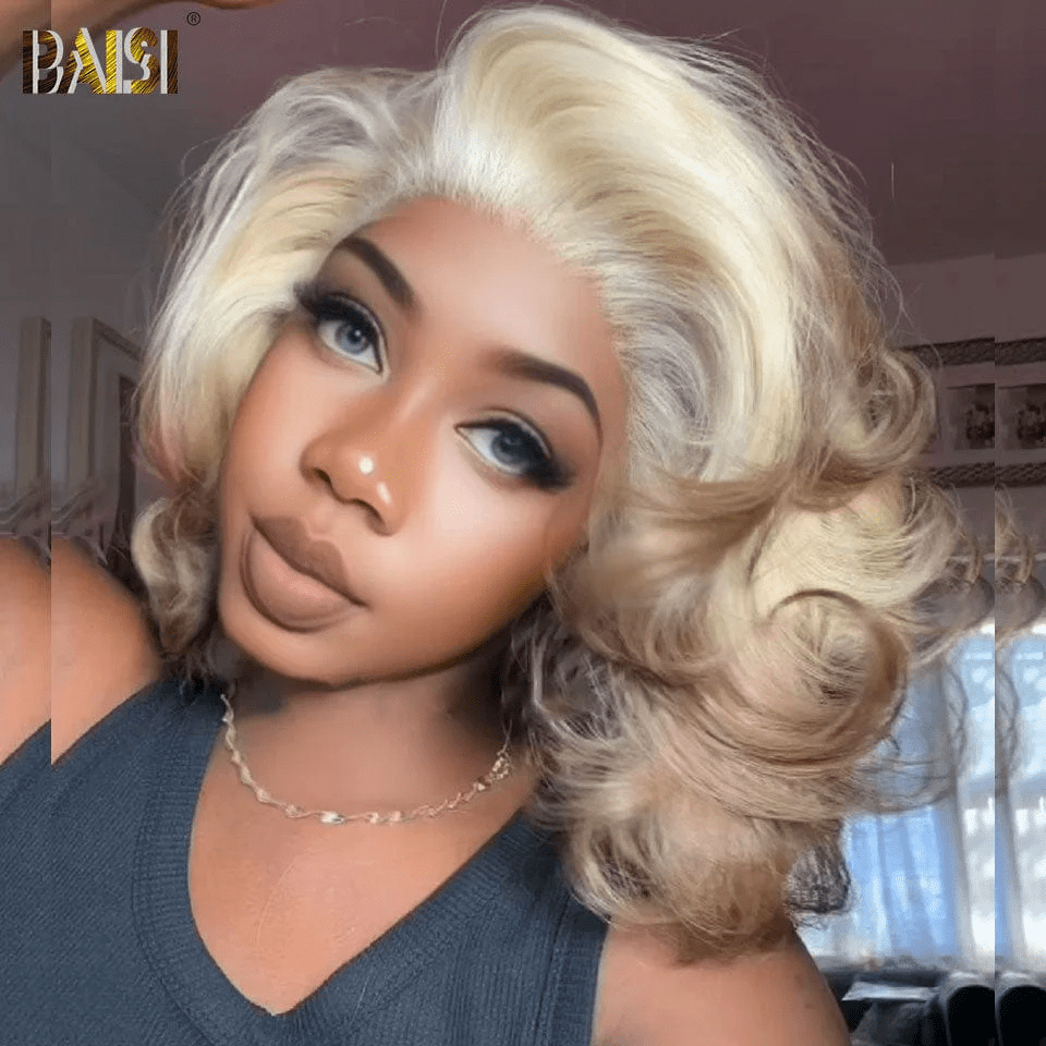 BAISI Sexy Ombre Blonde Glueless Lace Wig