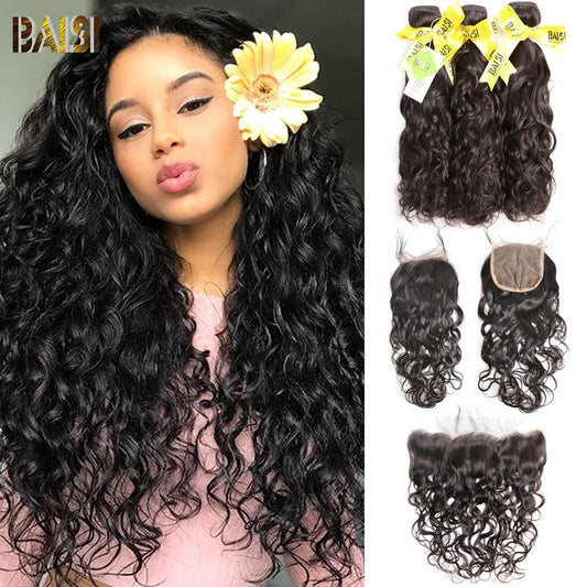 12A Raw Brazilian Water Wave bundles with Closure/Frontal Deal