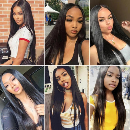 12A Raw Brazilian Straight bundles with Closure/Frontal Deal