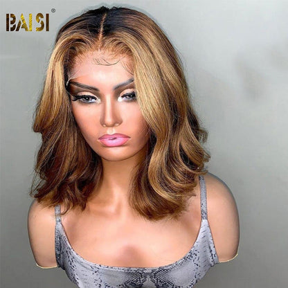 BAISI 1b#4mix 27 Bob Body Wave Wig