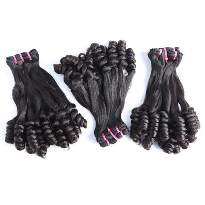 Top Grade Double Drawn 100% Virgin Hair Flower Curl Fumi Hair