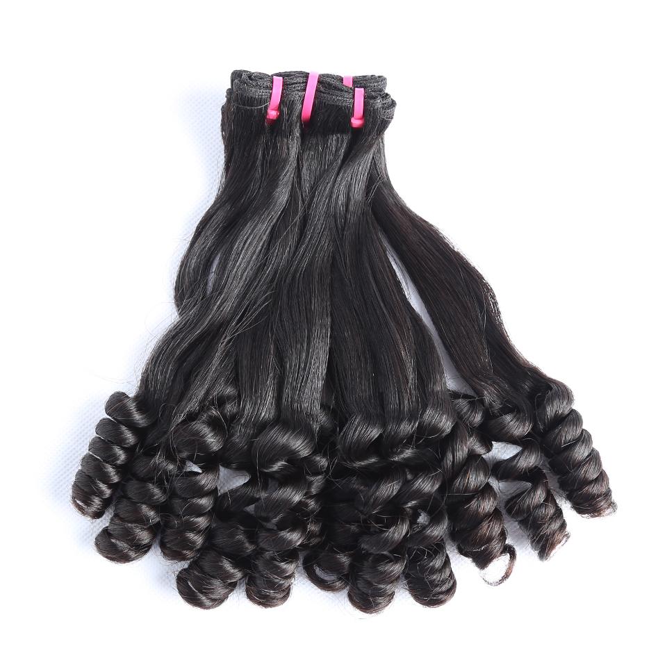 Top Grade Double Drawn 100% Virgin Hair Flower Curl Fumi Hair