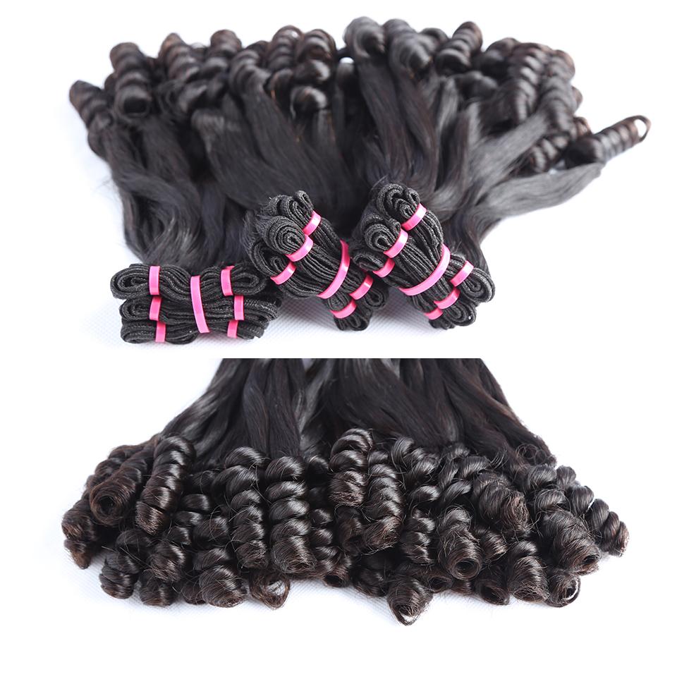 Top Grade Double Drawn 100% Virgin Hair Flower Curl Fumi Hair