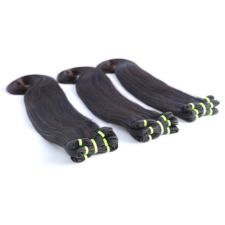 Top Grade Double Drawn 100% Virgin Hair Fumi Hook Straight Hair Weave