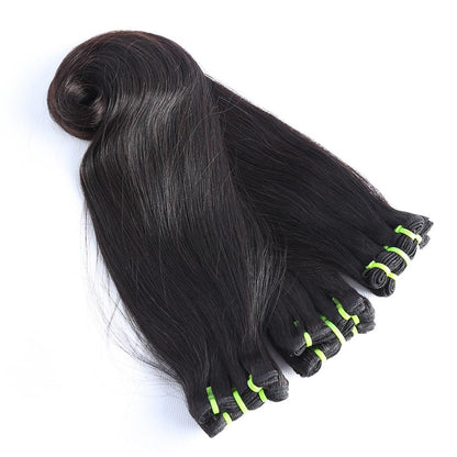 Top Grade Double Drawn 100% Virgin Hair Fumi Hook Straight Hair Weave